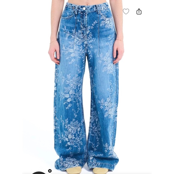 anggae Denim - ANGGAE Flower Jacquard Artist Denim Pants – Size Medium (002) – NWT